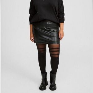 Striped Thigh High Stockings